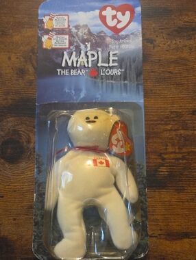 Ty McDonald's Teenie Beanie Baby, specifically the Maple the Bear edition